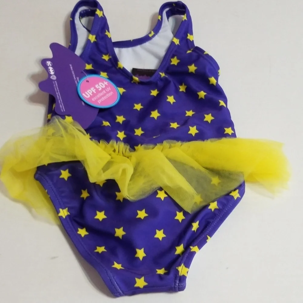 BATMAN Tutu Baby Girl 1pc Swimsuite sz 18 mont NWT